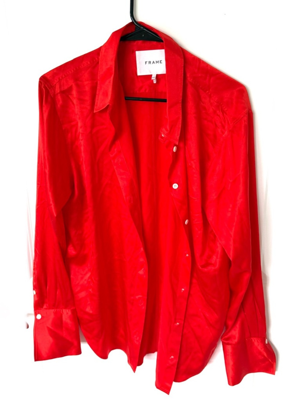 Frame The Standard Silk Shirt Size Medium